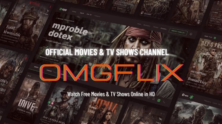 Omgflix streaming website showcasing a variety of movies and TV shows